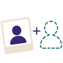 Add Person To Photo Logo