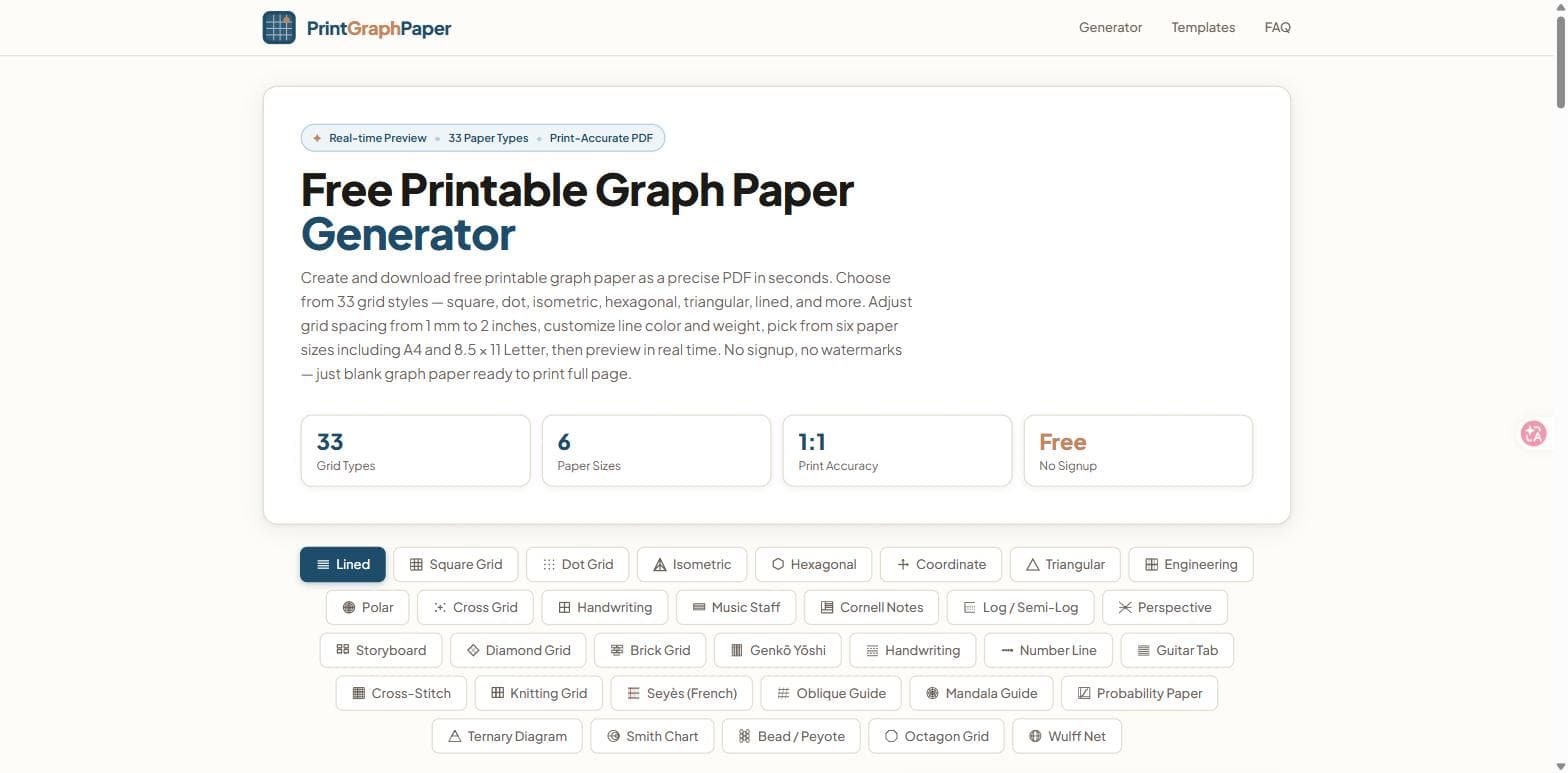 Printable Graph Paper logo
