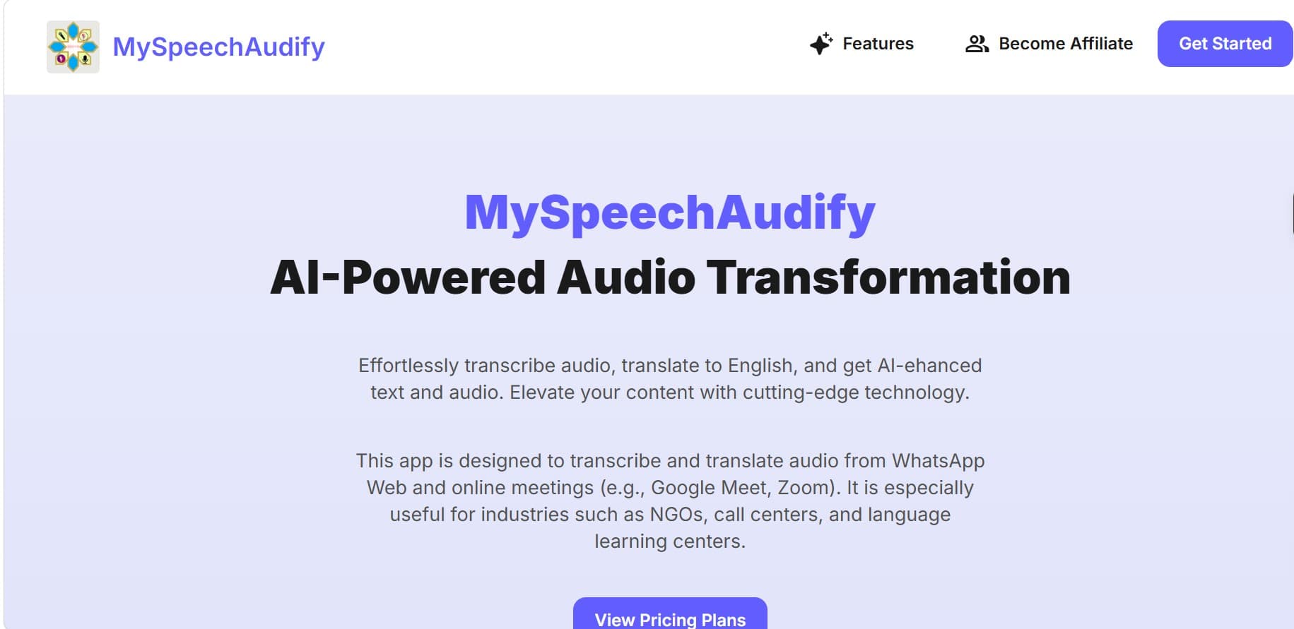 Myspeechaudify - Product Image