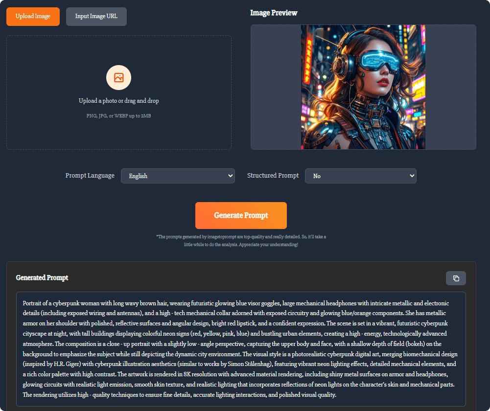 Image to Prompt - Product Image