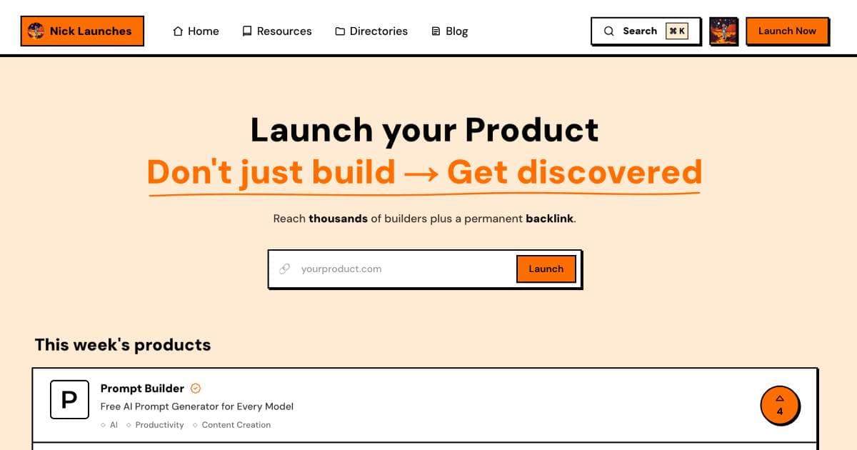 Nick Launches Review: A Product Hunt Alternative Built Around Backlinks, Not Badges