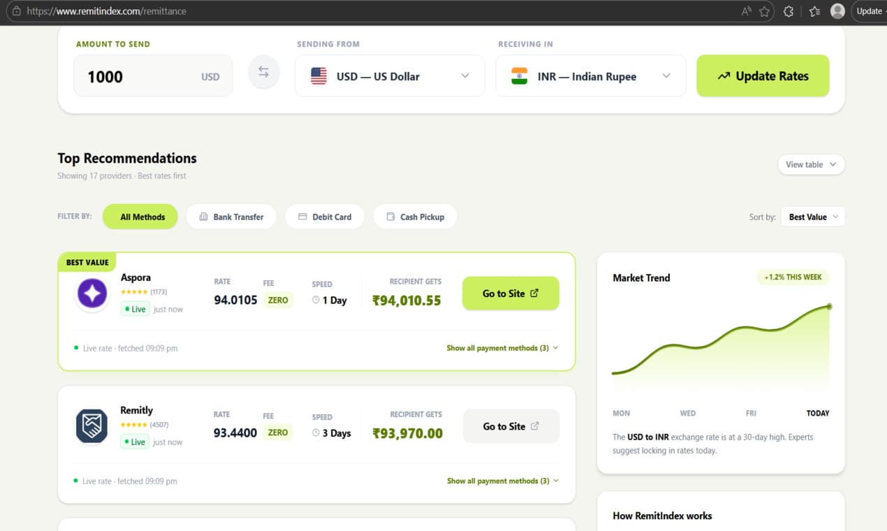 RemitIndex - Product Image
