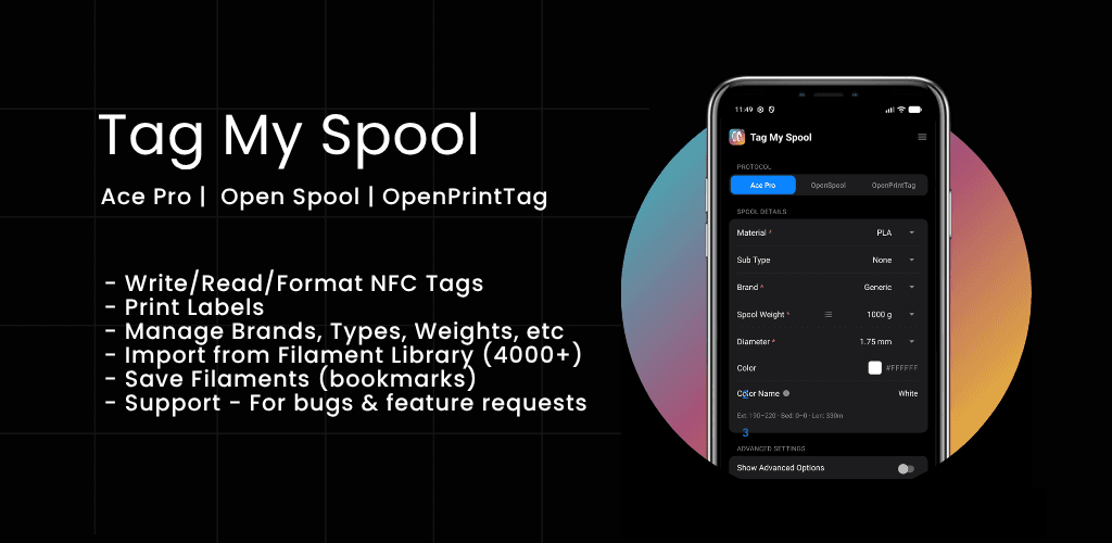 Tag My Spool – NFC Filament - Product Image