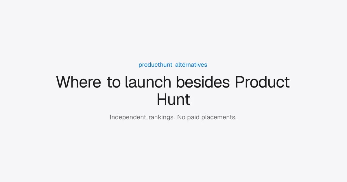 Product Hunt Alternatives - Product Image