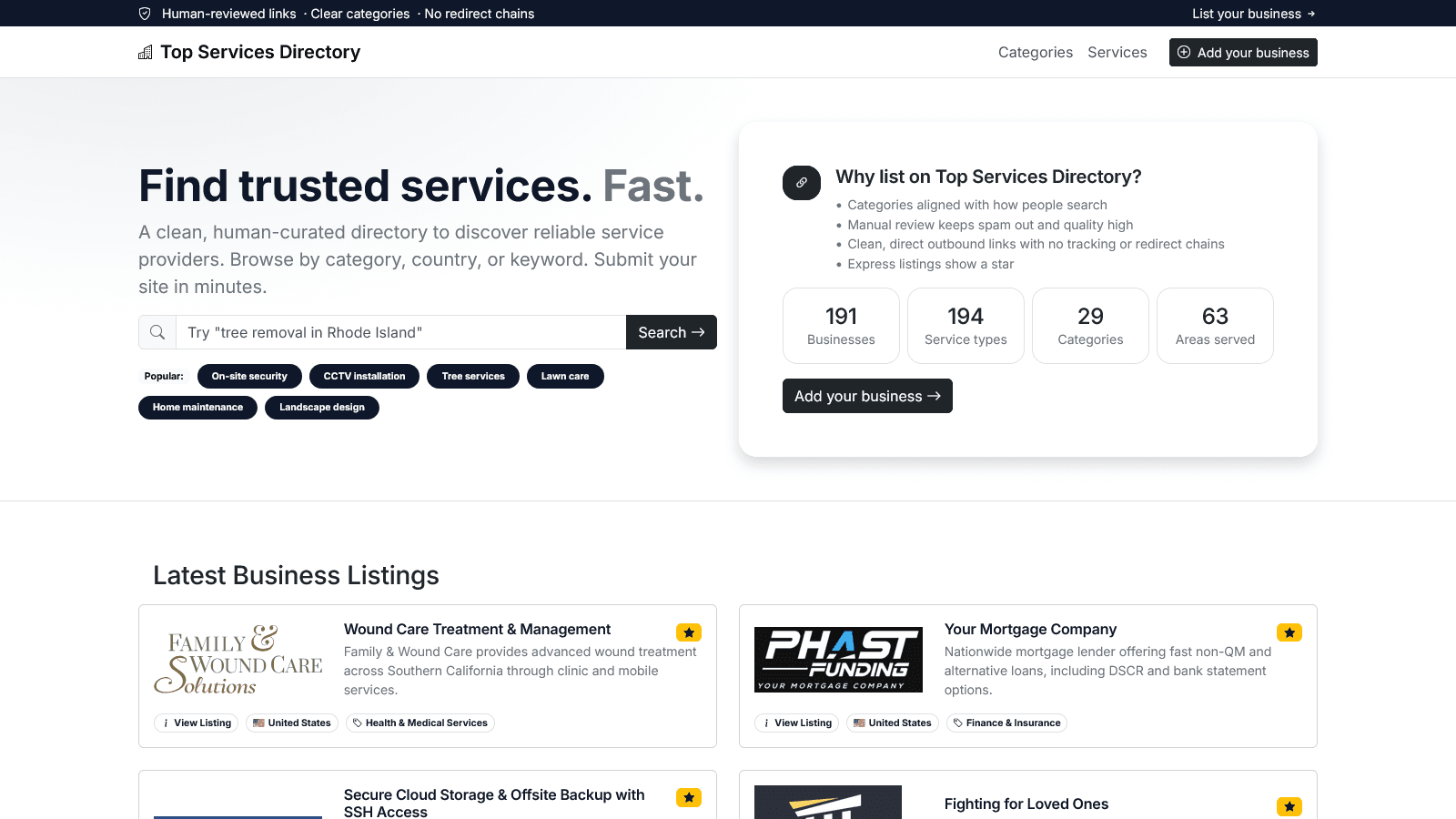 Top Services Directory - Product Image