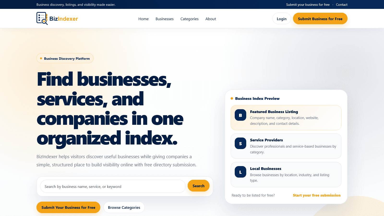 BizIndexer - Product Image