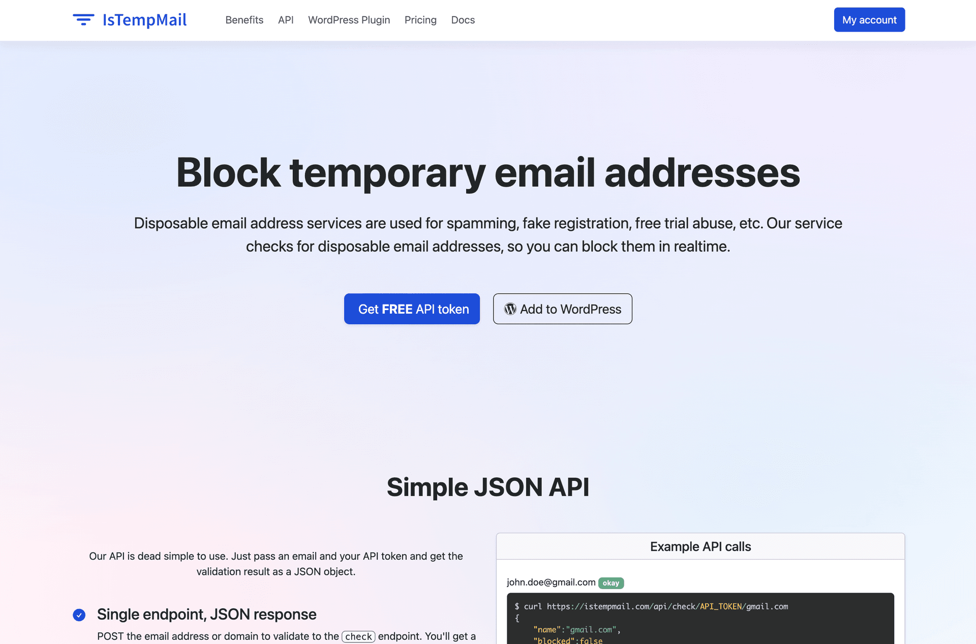 : IsTempMail - Product Image