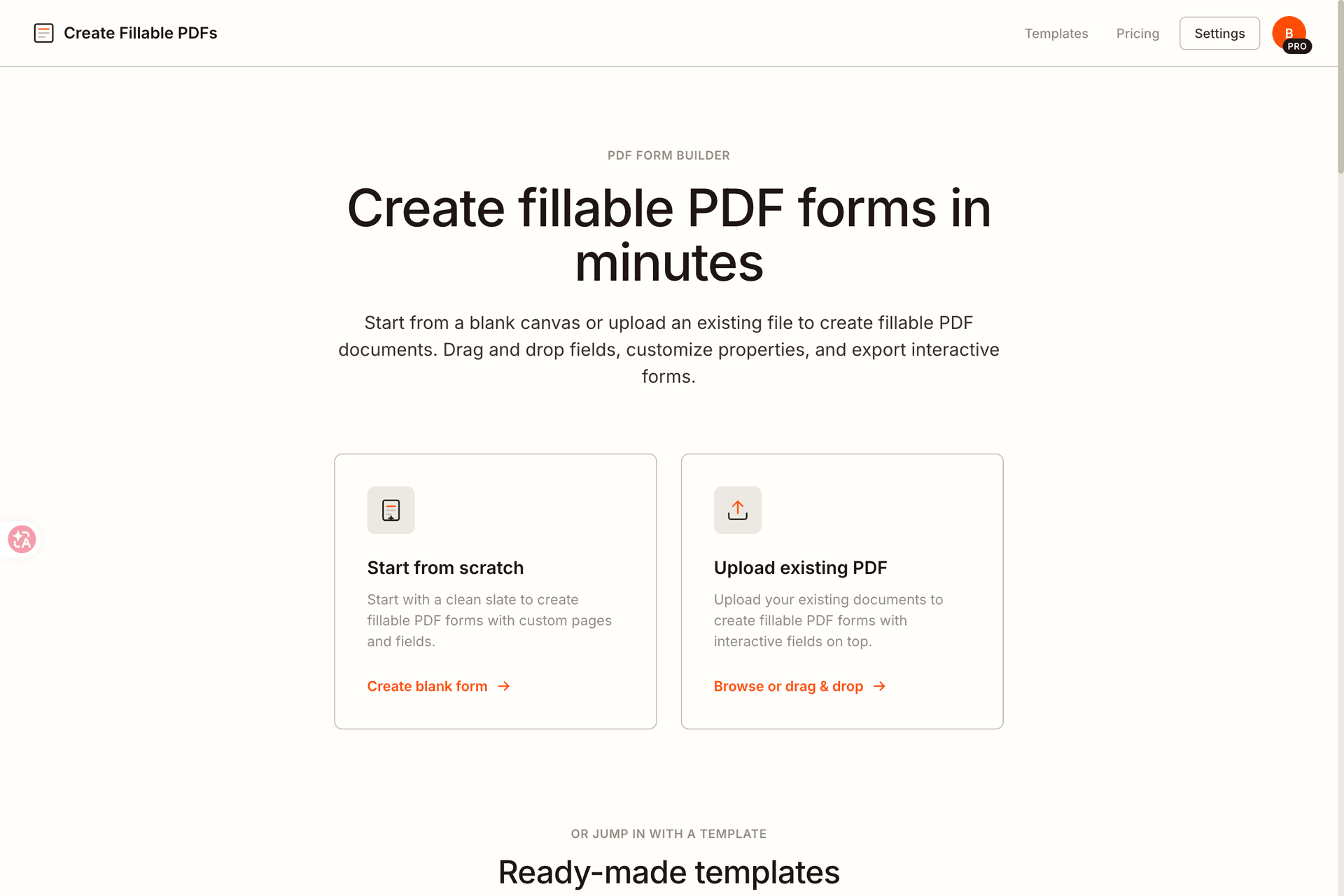 https://createfillablepdfs.com/ - Product Image