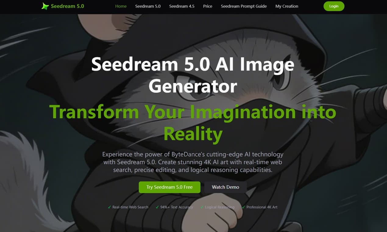 Seedream 5.0 AI Image Generator - Product Image