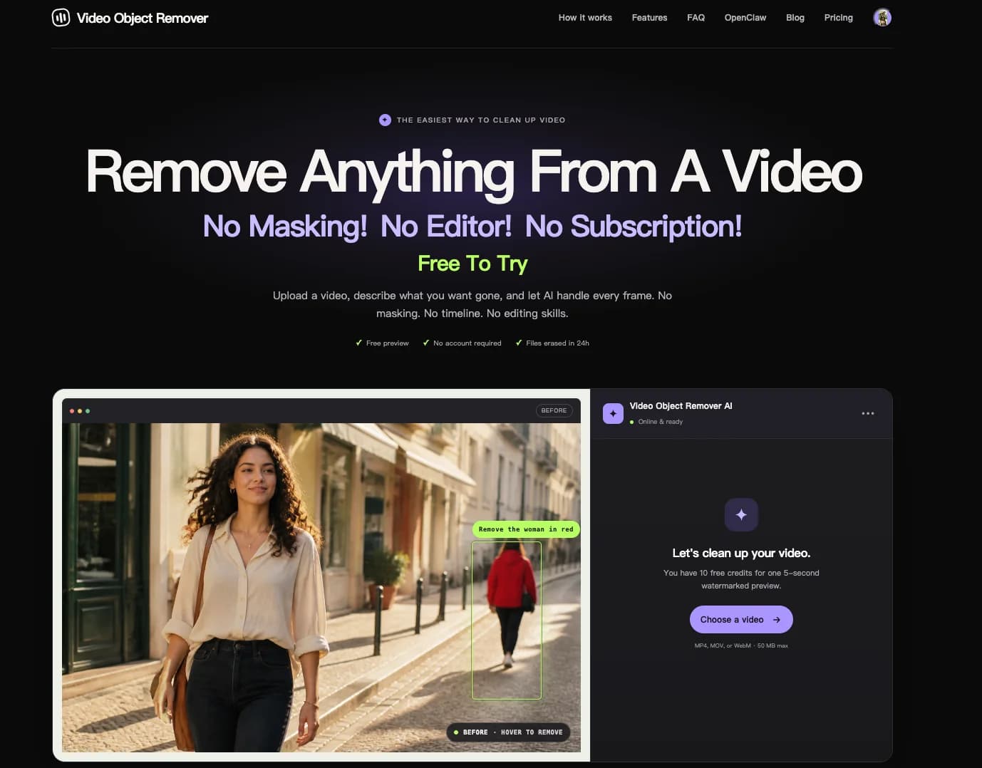 Video Object Remover - Product Image