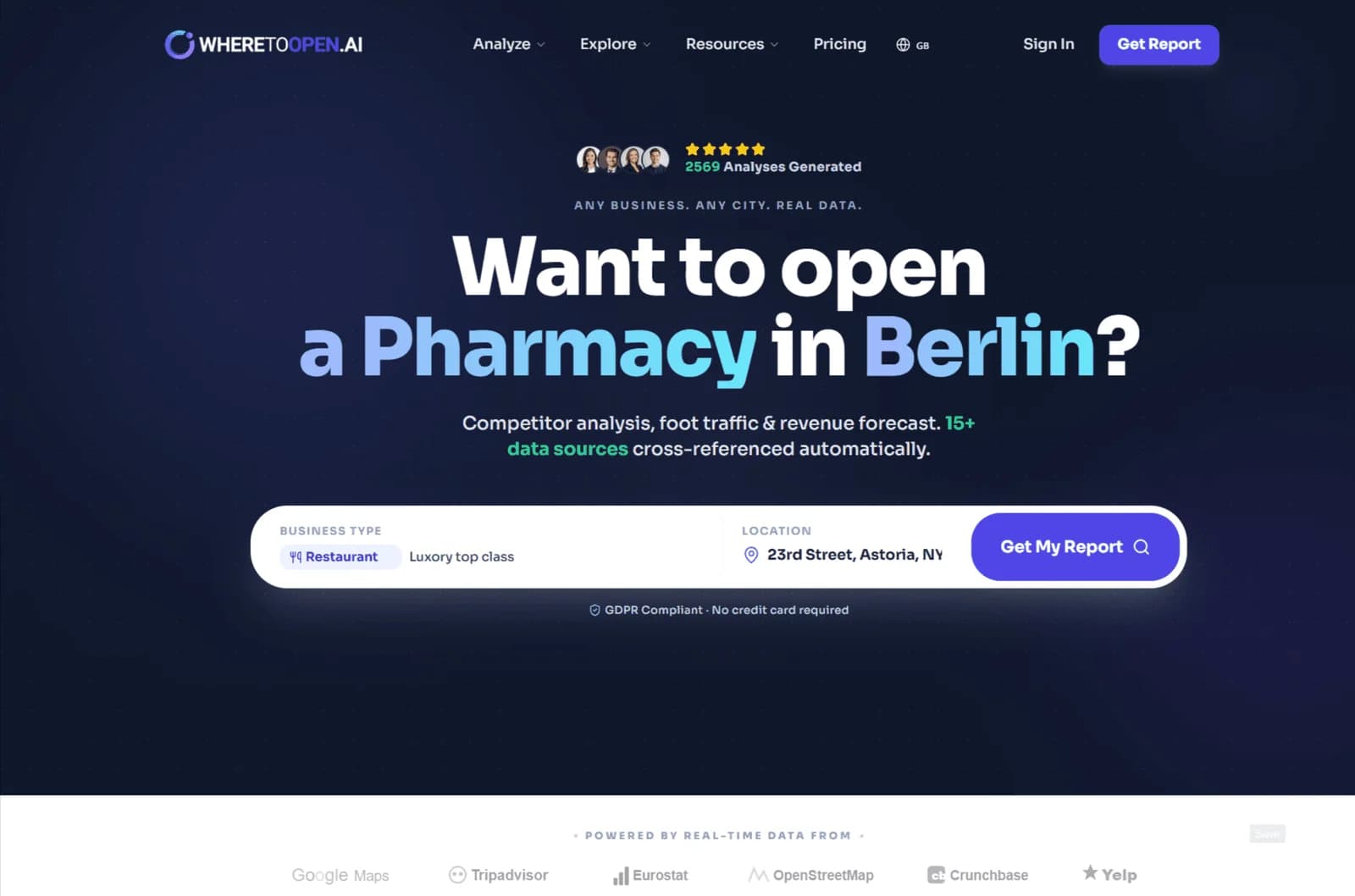 WhereToOpen.ai - Product Image