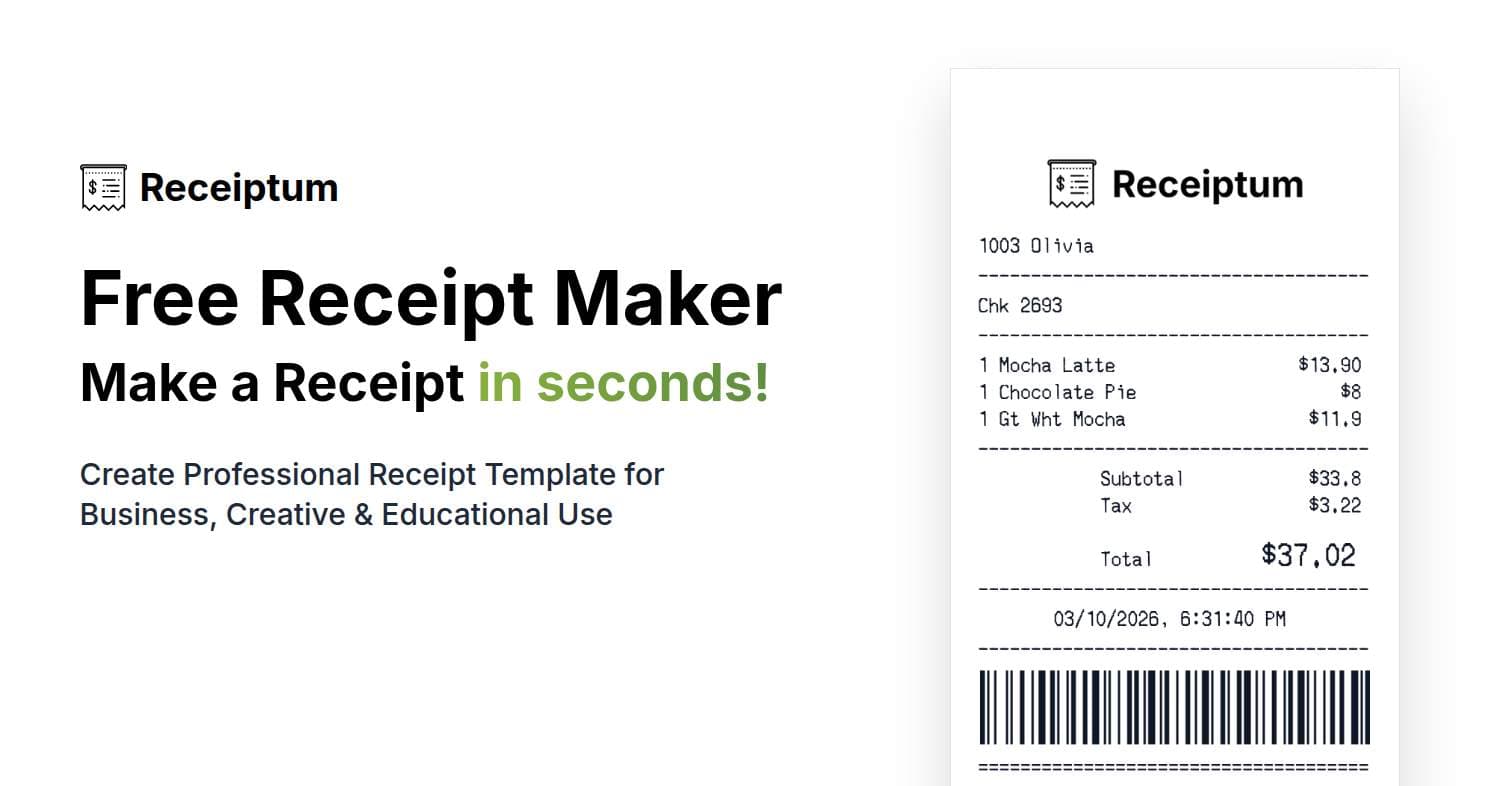 Receiptum - Product Image