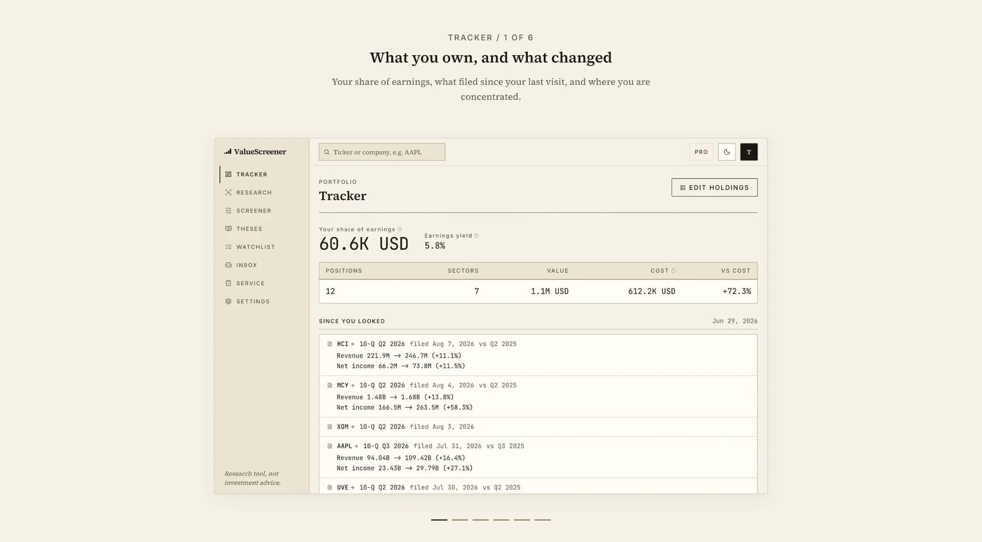 ValueScreener - Product Image