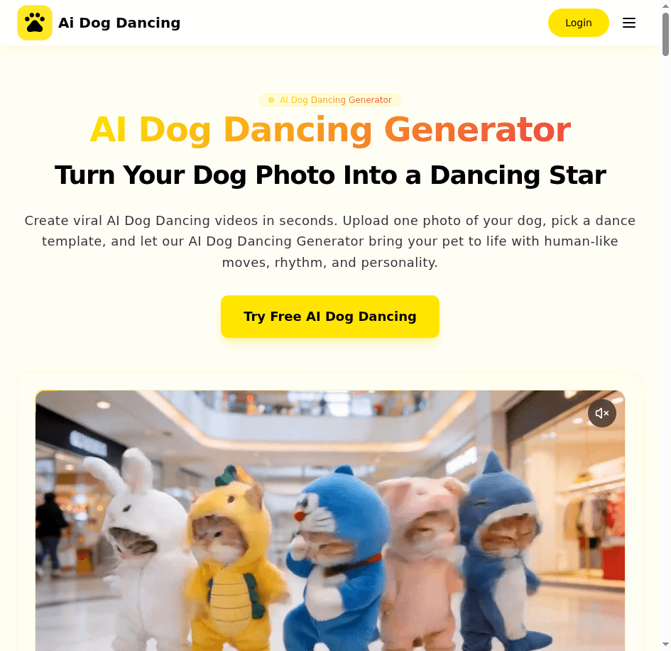 AI Dog Dancing Generator - Product Image