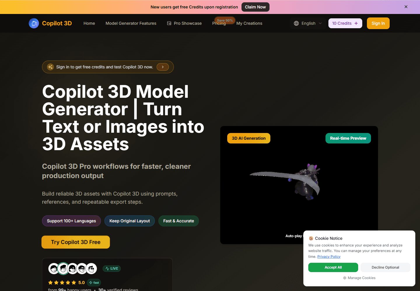 Copilot 3D - Product Image