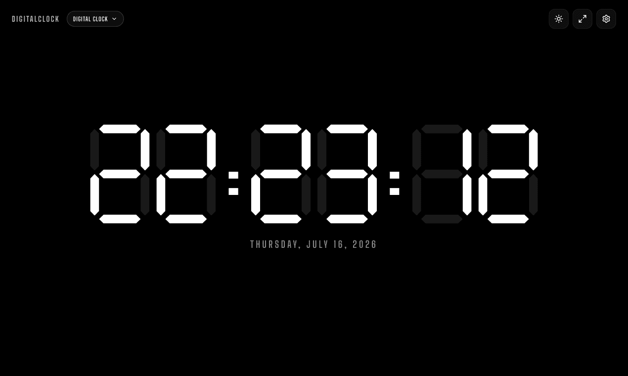 Digital Clock Online - Product Image