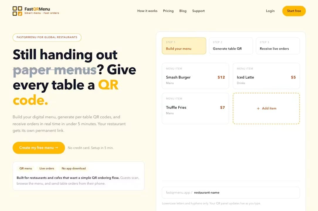 FastQRMenu - Product Image