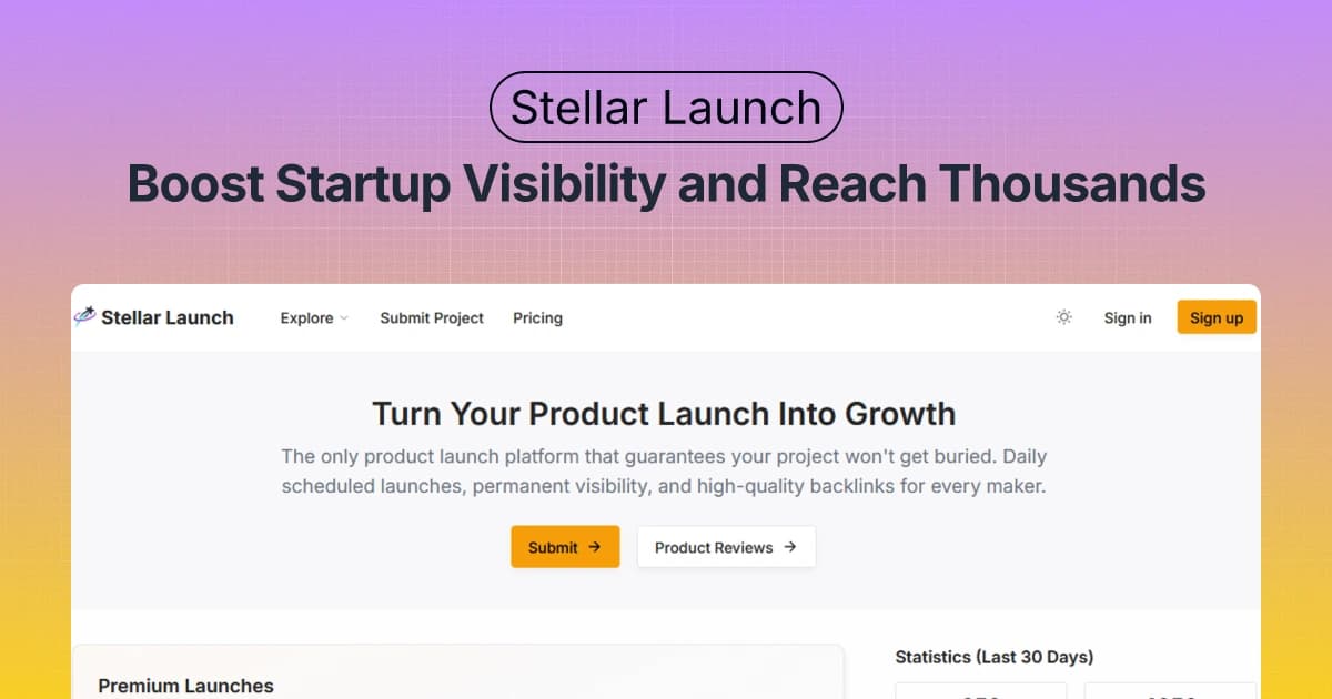 Stellar Launch - Product Image