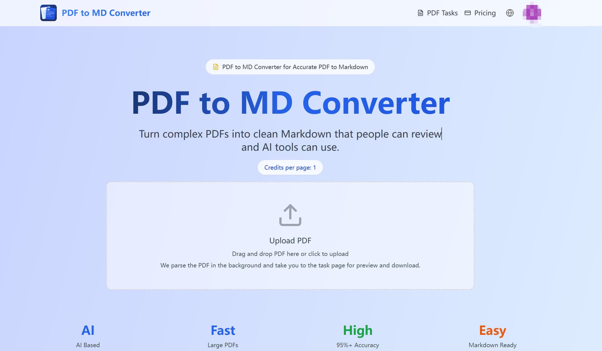 PDF to MD Converter - Product Image