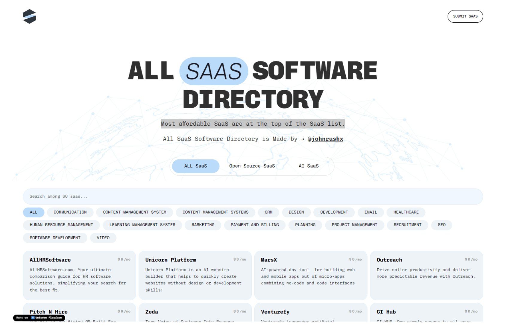 All SaaS Software - Product Image