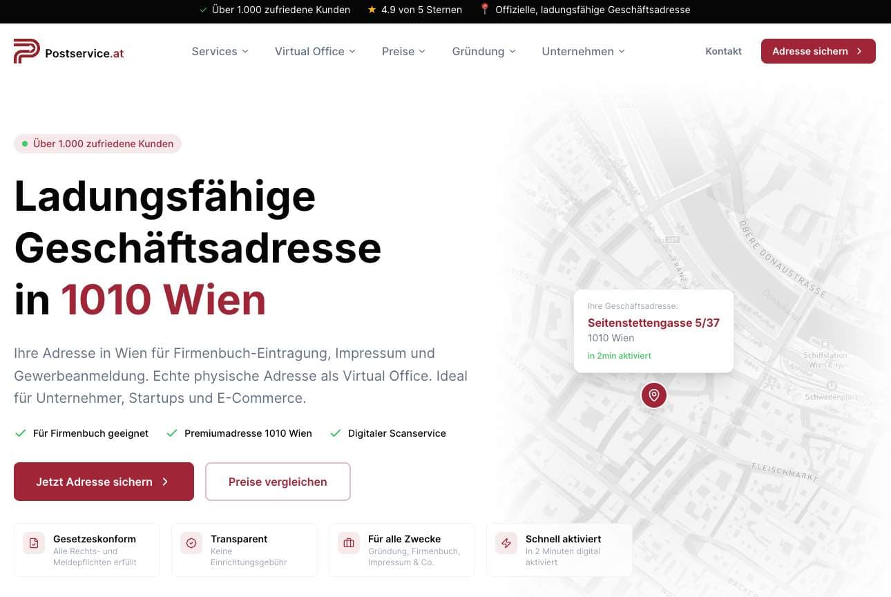Postservice.at - Product Image