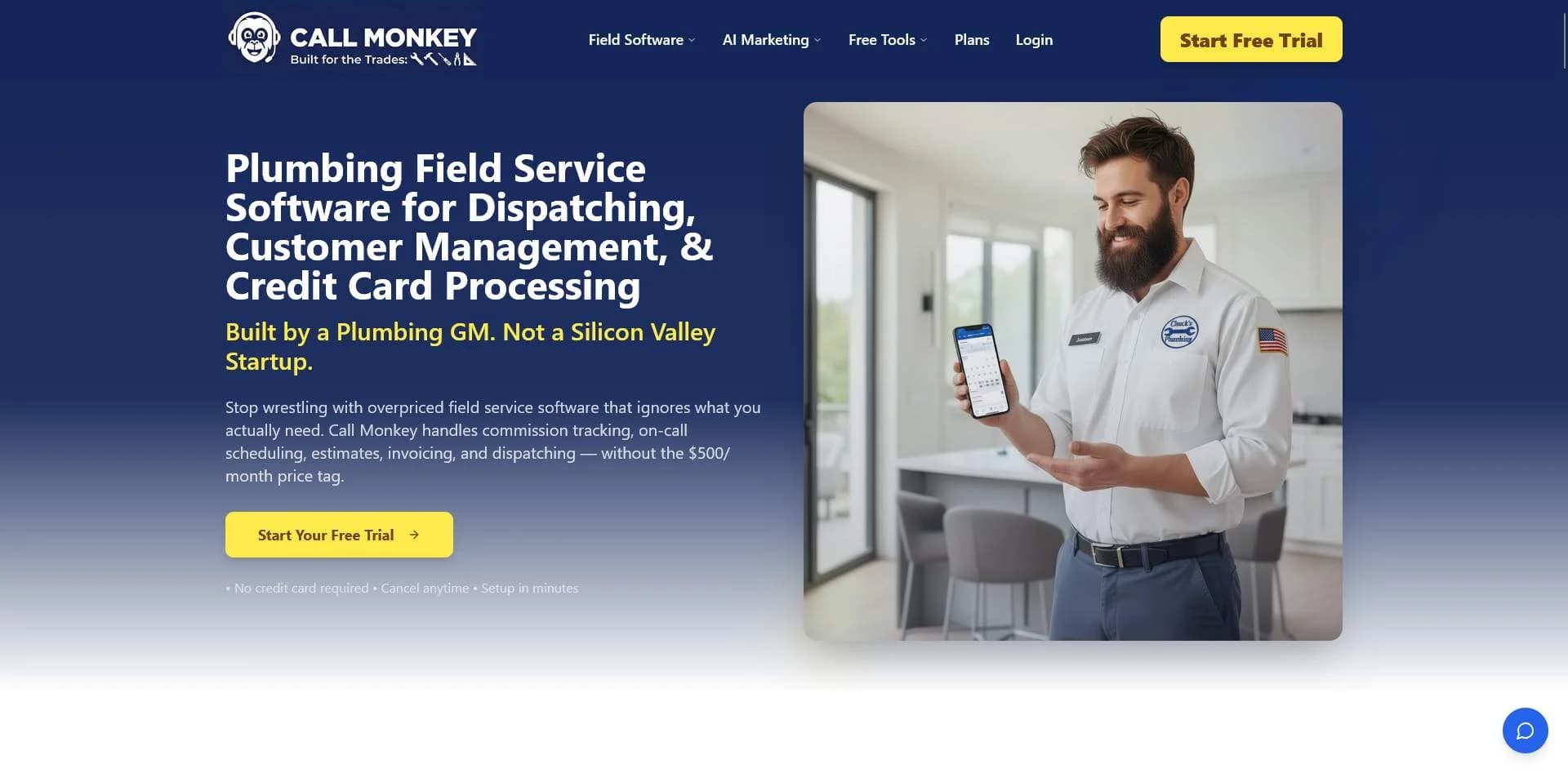 Call Monkey Home Service Software - Product Image