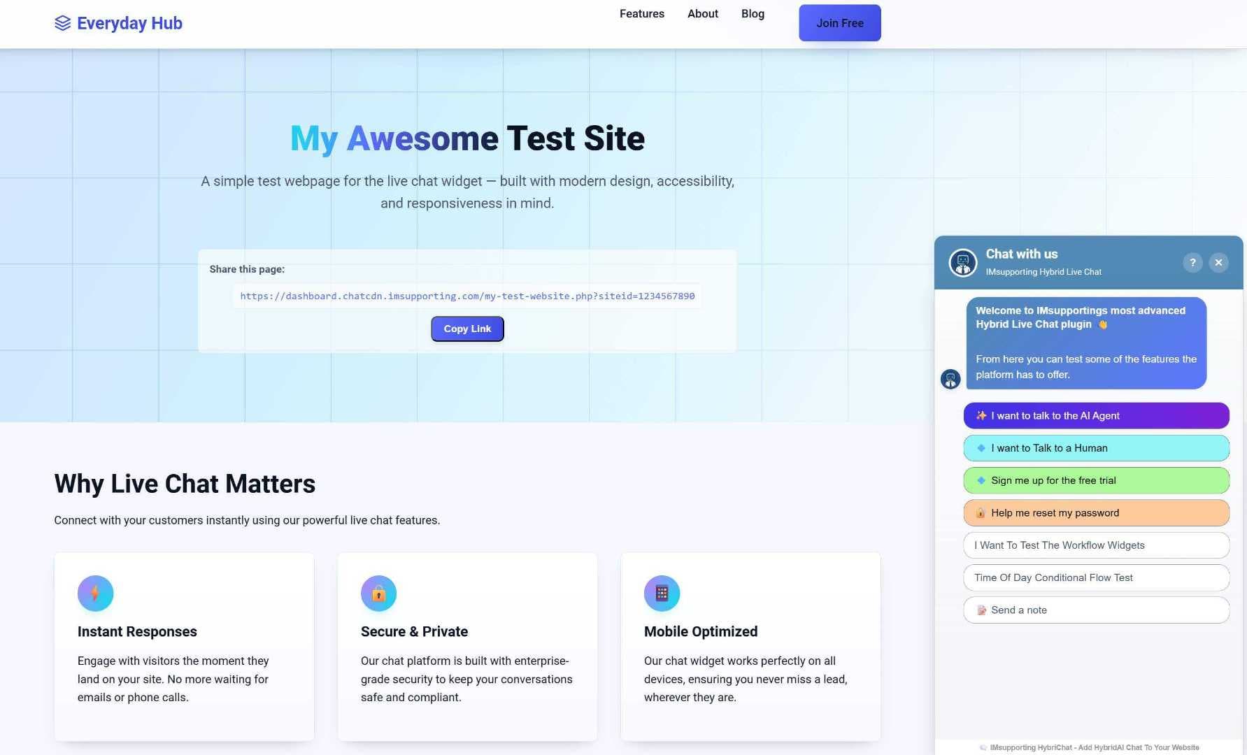IMsupporting Hybrid Live Chat - Product Image