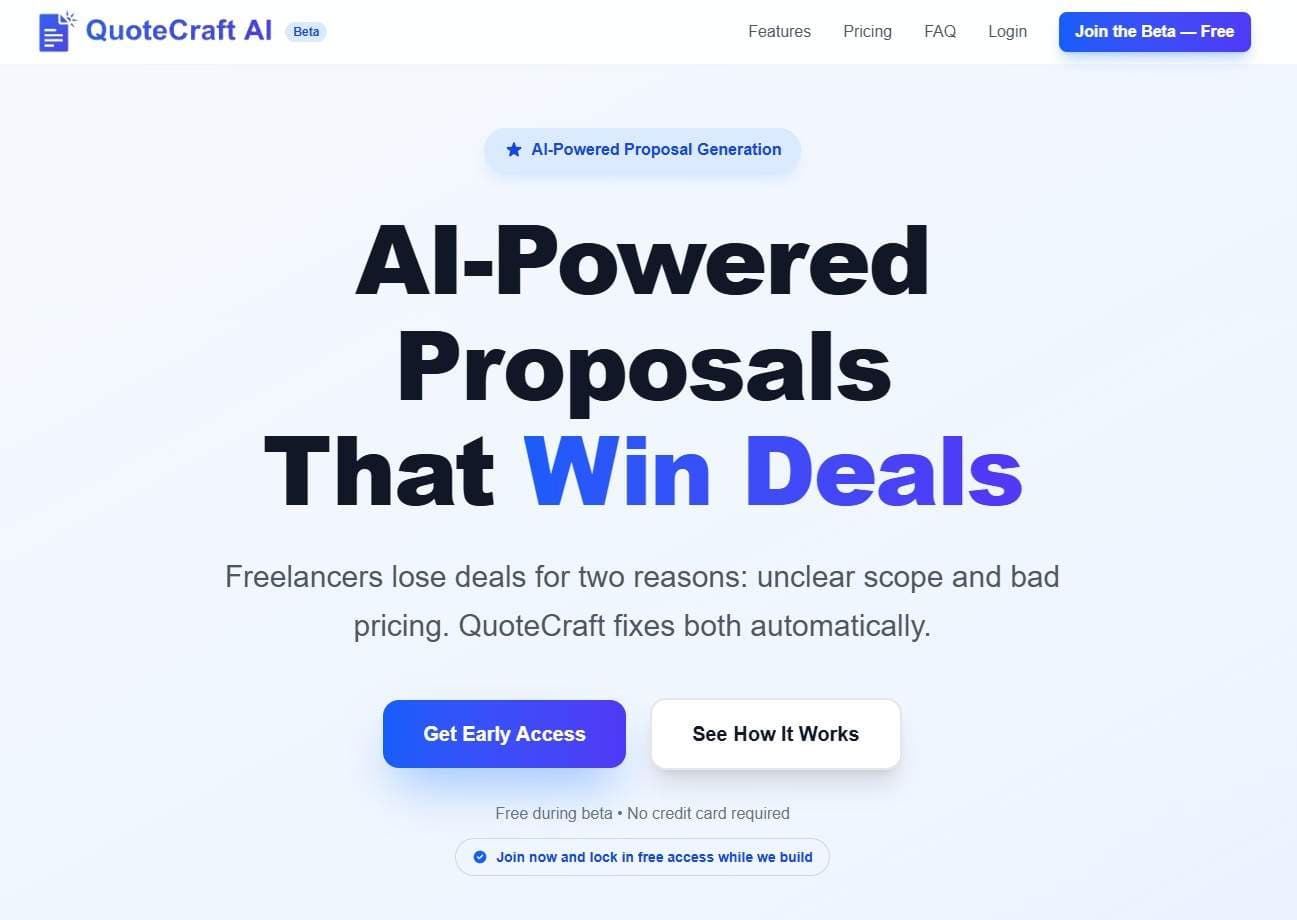 QuoteCraft AI - Product Image