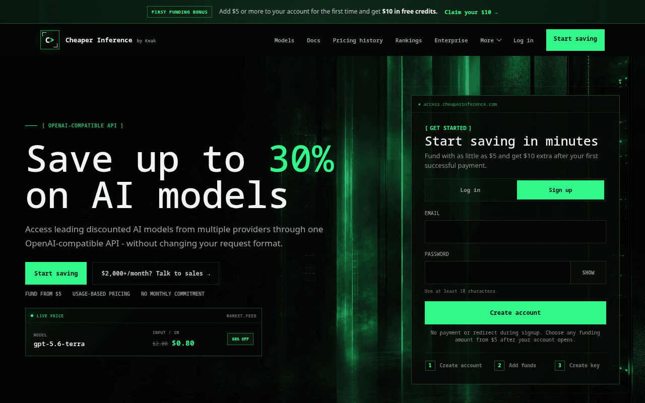 Cheaper Inference - Product Image