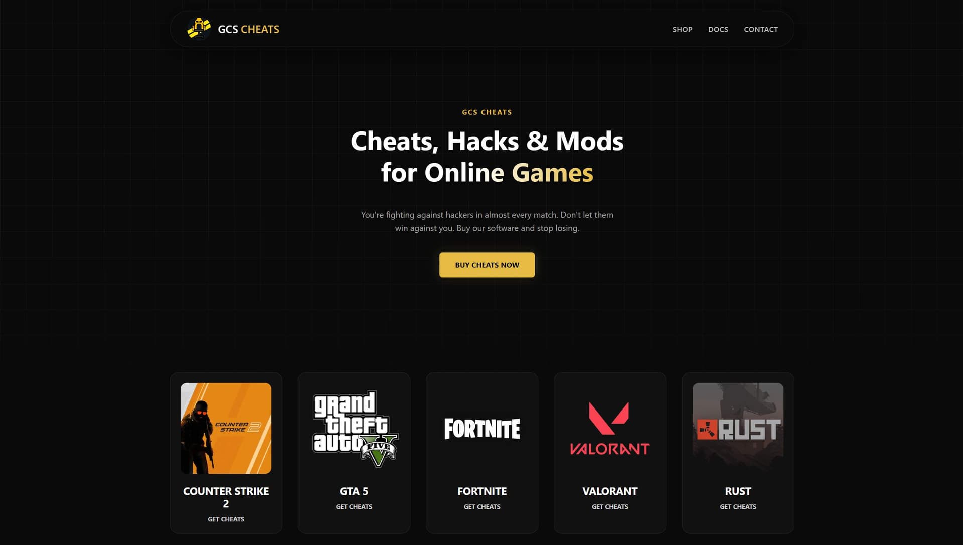 GCS Cheats - Product Image