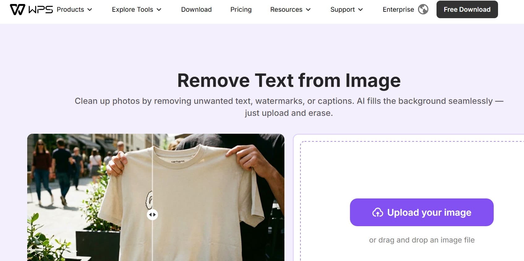 Remove Text from Image - Product Image