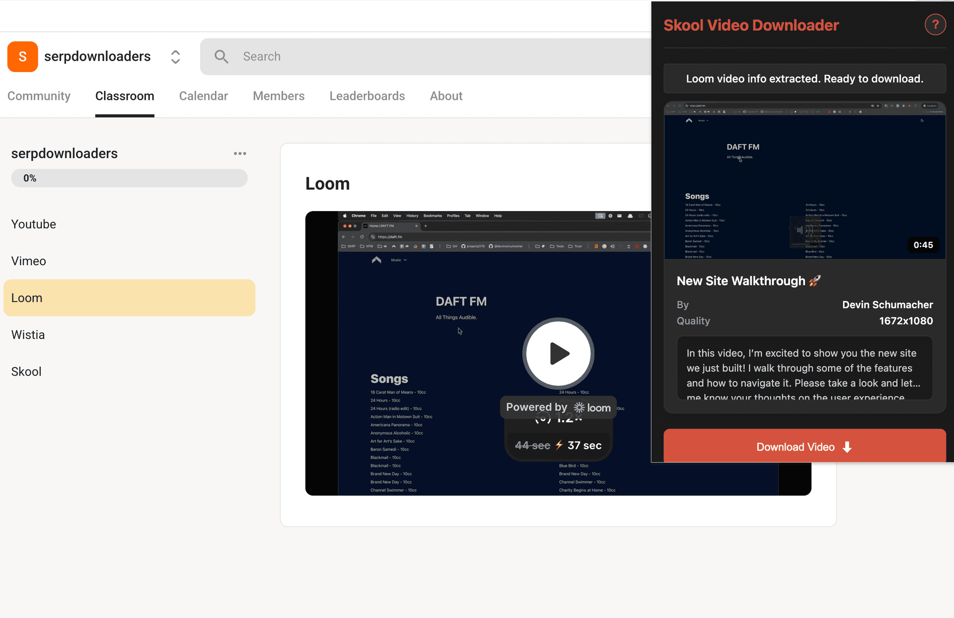 Skool Video Downloader - Product Image