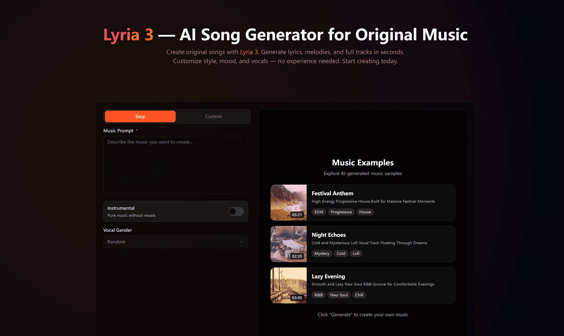 Lyria 3 - Product Image