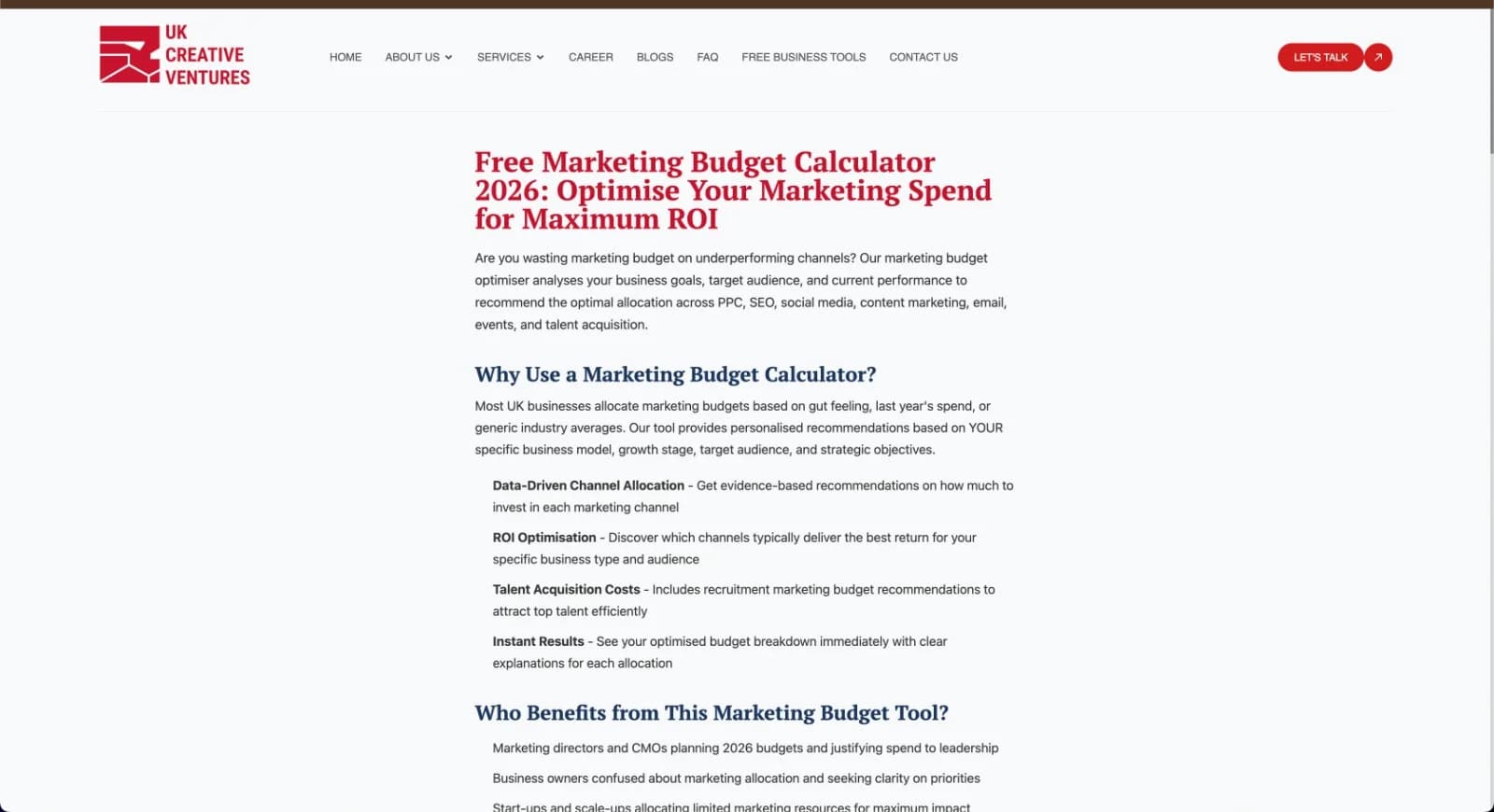 Marketing Budget Optimiser - Product Image
