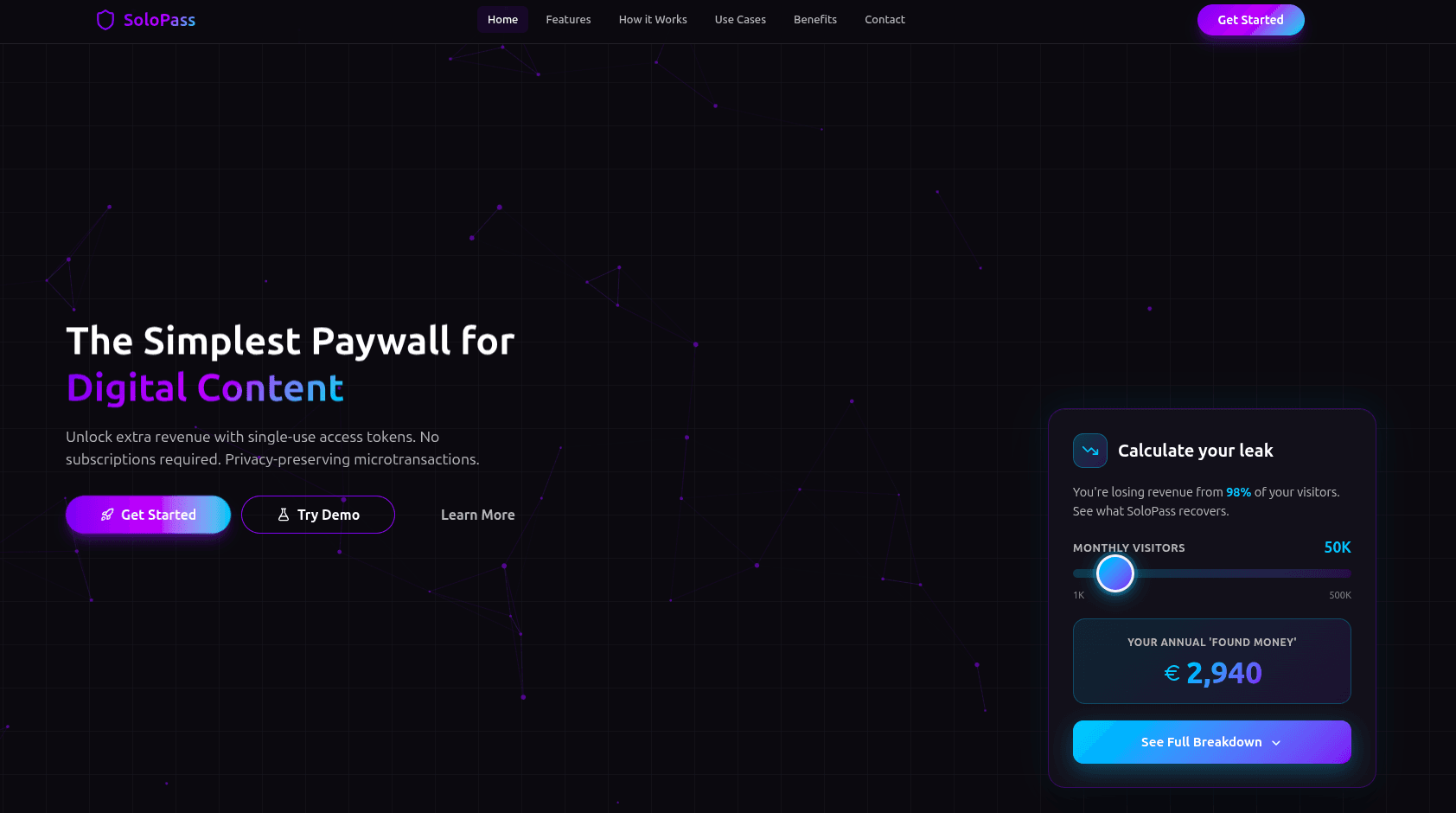 SoloPass - Privacy-First Micropayments for Digital Content - Product Image