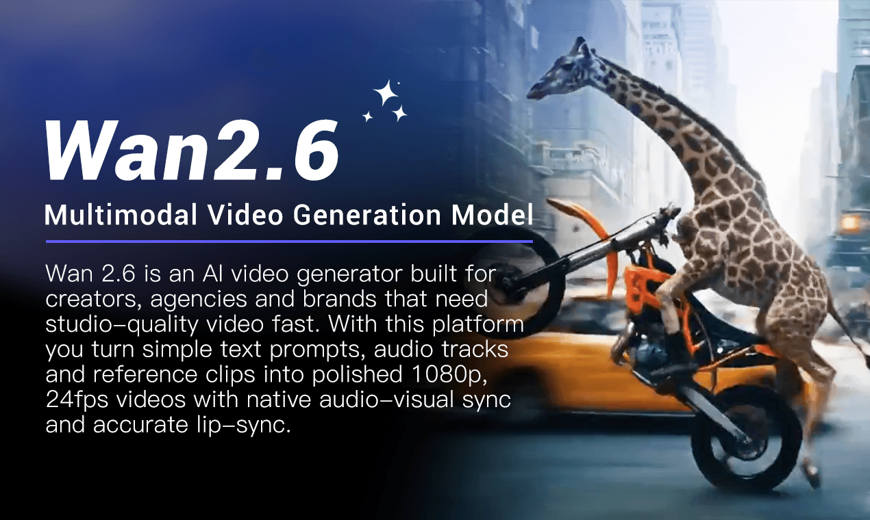 Wan 2.6 Cinematic AI Video - Product Image